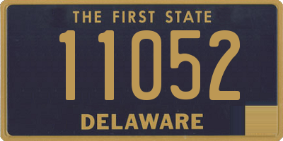 DE license plate 11052