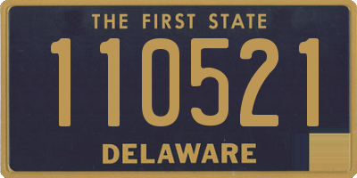 DE license plate 110521