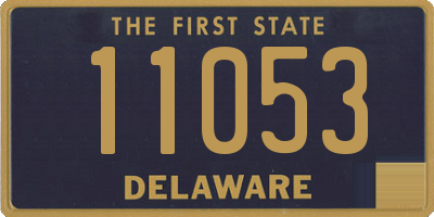 DE license plate 11053