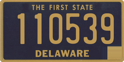 DE license plate 110539