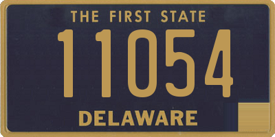 DE license plate 11054