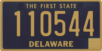 DE license plate 110544