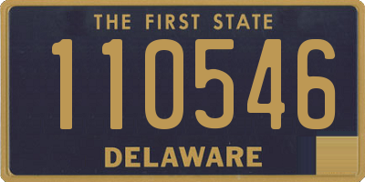 DE license plate 110546