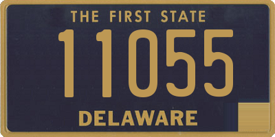 DE license plate 11055