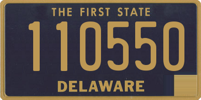 DE license plate 110550