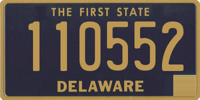 DE license plate 110552