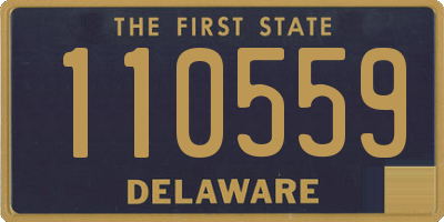 DE license plate 110559