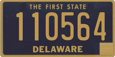 DE license plate 110564