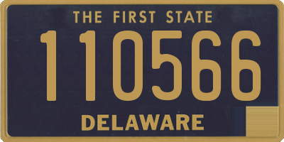 DE license plate 110566