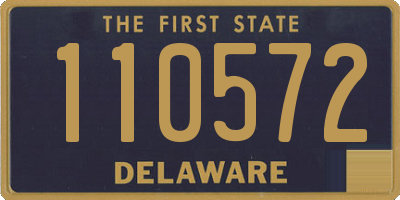 DE license plate 110572