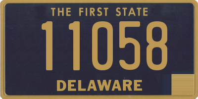 DE license plate 11058