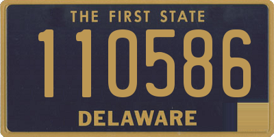 DE license plate 110586