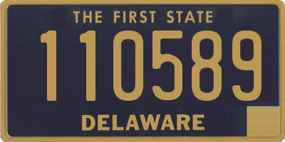 DE license plate 110589