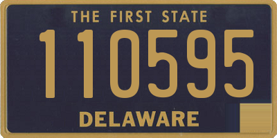 DE license plate 110595