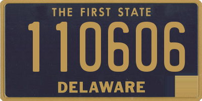 DE license plate 110606