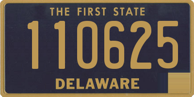 DE license plate 110625