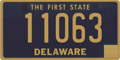 DE license plate 11063