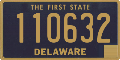 DE license plate 110632