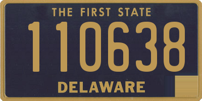 DE license plate 110638