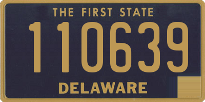 DE license plate 110639