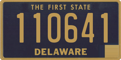 DE license plate 110641