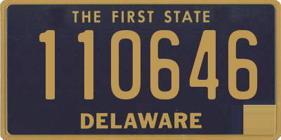 DE license plate 110646