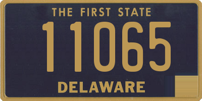 DE license plate 11065