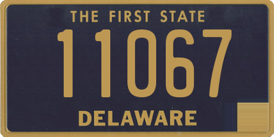 DE license plate 11067