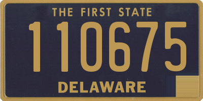 DE license plate 110675