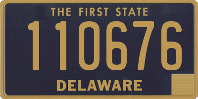 DE license plate 110676