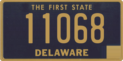 DE license plate 11068