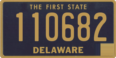 DE license plate 110682