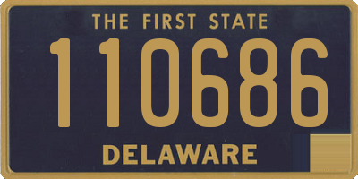 DE license plate 110686