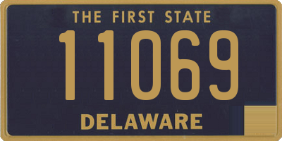 DE license plate 11069