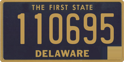 DE license plate 110695