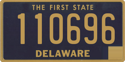 DE license plate 110696