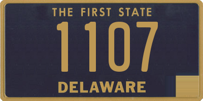 DE license plate 1107