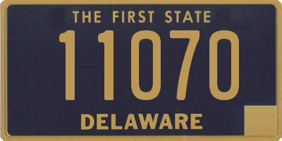 DE license plate 11070