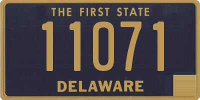 DE license plate 11071