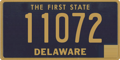 DE license plate 11072