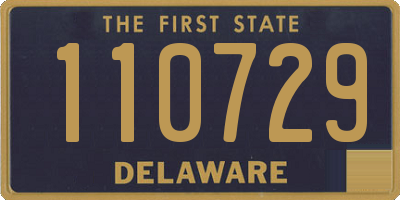 DE license plate 110729