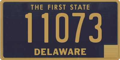 DE license plate 11073