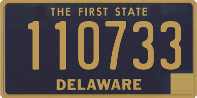 DE license plate 110733