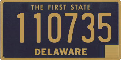 DE license plate 110735