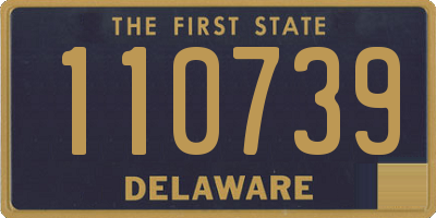 DE license plate 110739