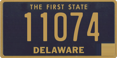 DE license plate 11074