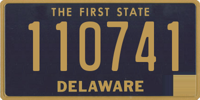 DE license plate 110741