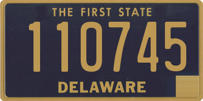 DE license plate 110745