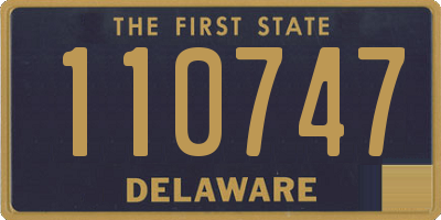 DE license plate 110747