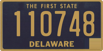 DE license plate 110748